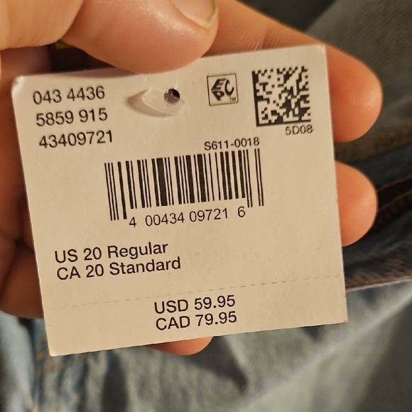 American Eagle Outfitters Light Blue Wide Leg Jeans - Picture 6 of 6